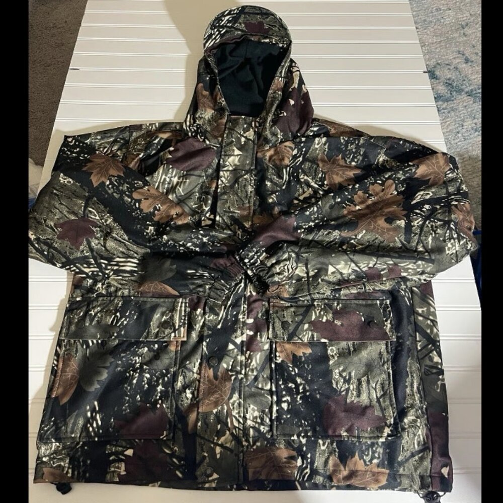 Northwest Territory Cammo Jacket Zip-up With Hood /Cap Size XL